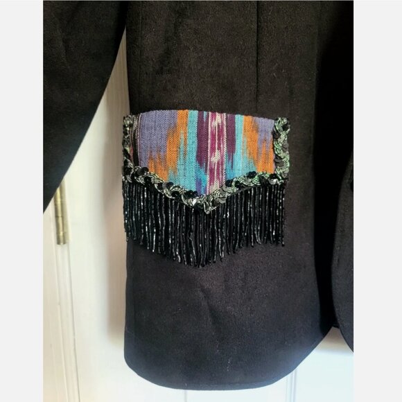 VTG Miller Stockman Western Living Blazer Southwestern Aztec Coat Jacket Men 42 - Picture 6 of 13